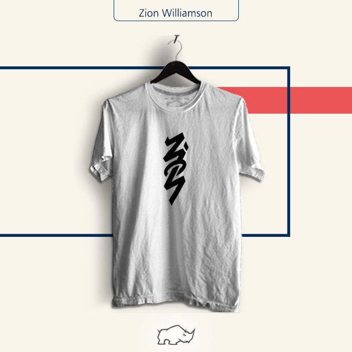 เสื้อยืดบาสเก็ตบอลโลโก้ Nba player Zion Williamson