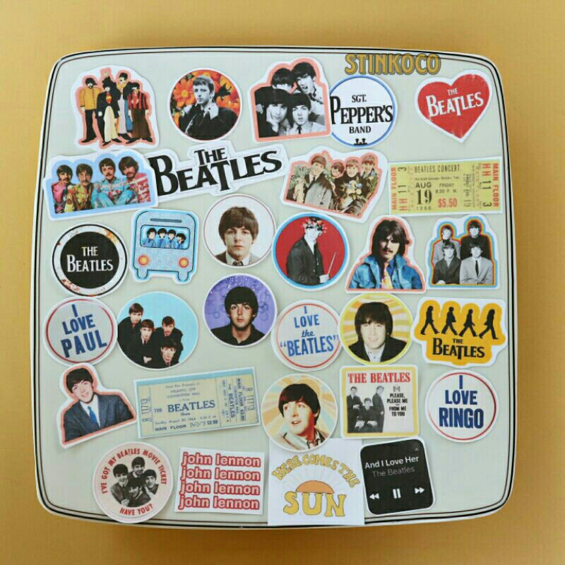 [30 ชิ้น] สติ๊กเกอร์ THE BEATLES SERIES/เนื้อหา 30 สติ๊กเกอร์