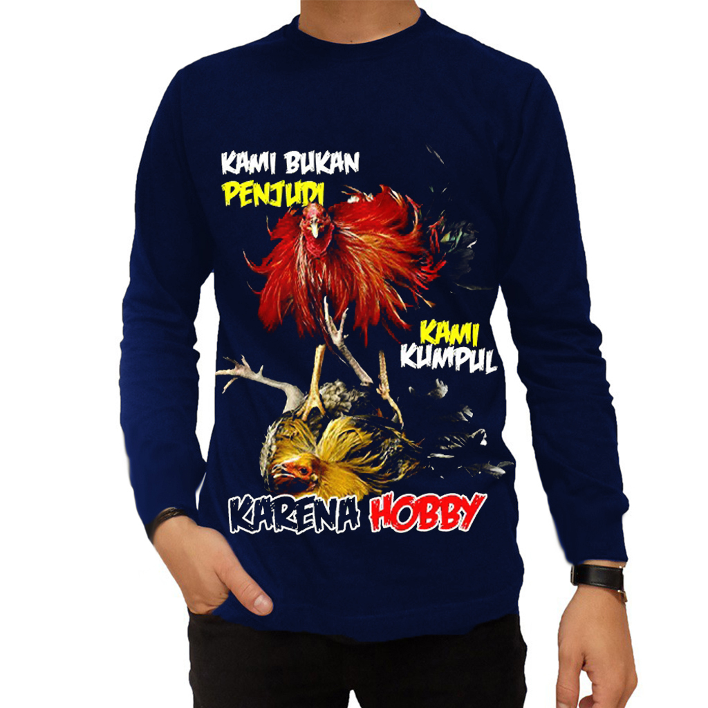 Bangkok Hobby Chicken Long Sleeve Mens T-Shirt/Mens Long Sleeve Shirt/Mens Distro T-Shirt/ Casual Me