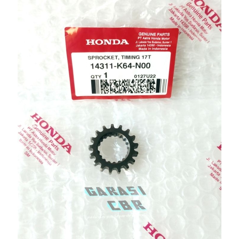 14311K64N00 - สเตอร์ไทม์มิ่ง (17T) CBR 250RR CBR 250RR SP