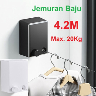 OSLO COMPANY - Jemuran Baju Portable Indoor Outdoor Retractable Tali Clothesline Kuat