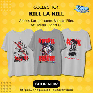 เสื้อยืด ผ้าฝ้าย พิมพ์ลาย Kill la Kill COTTON COMBED 30S