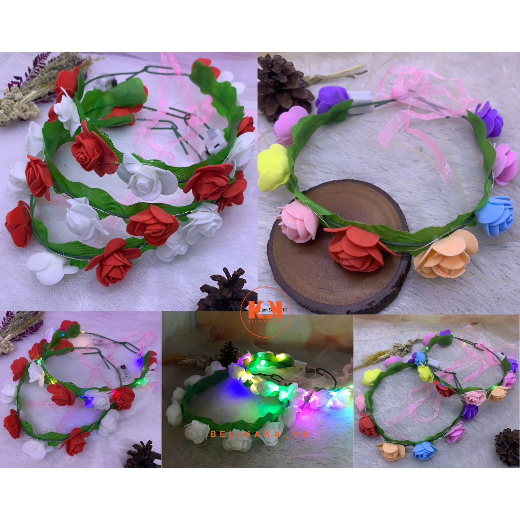 ที่คาดผม LED FLOWER CROWN / ที่คาดผม LED FLOWER CROWN / คาดผมดอกไม้ LED / ที่คาดผมดอกไม้
