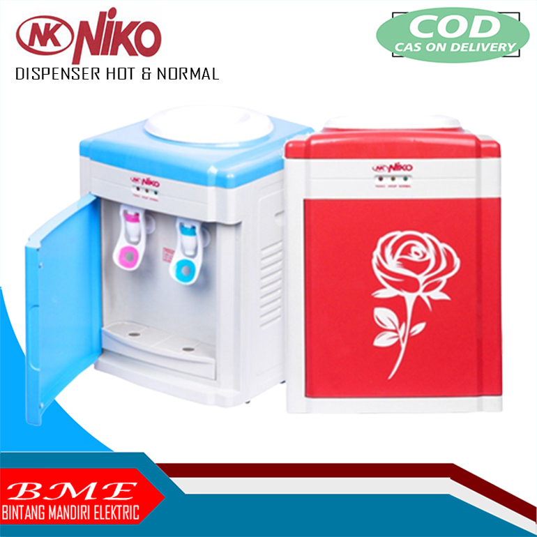 MERAH NIKO DISPENSER NORMAL น้ําดื่มร้อน NK 8WD BLUE RED CAP RED BLUE PN COFFEE HEALING