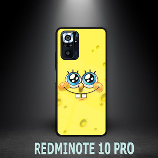 [mt15] เคสแวววาว แวววาว สําหรับ XIAOMI REDMI NOTE 10 PRO | เคส Hp เคลือบเงา | ลวดลาย Spongebop