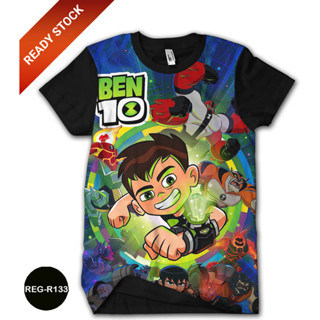 เสื้อยืด พิมพ์ลายการ์ตูนเอเลี่ยน 3D Ben 10th Alien Force สําหรับเด็ก REG-R133