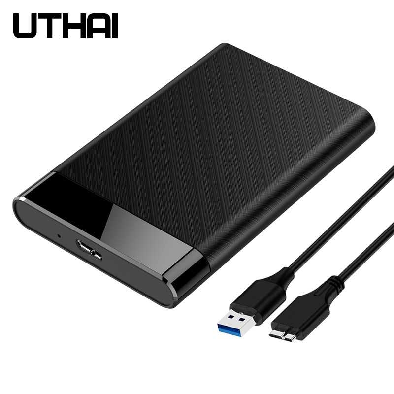 UTHAI ภายนอก SATA SSD HDD Case Enclosure INSTAL 2.5 นิ้ว USB 3.0 ความเร็วสูง - Q5 วัสดุ ABS ความเร็ว