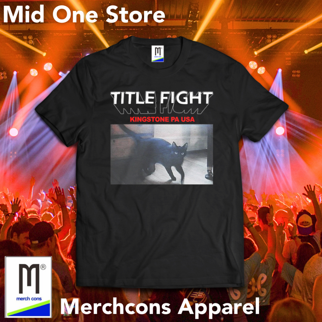 M190 / TITLE FIGHT BAND เสื้อยืด TAG MERCHCONS OUTER SIZE / เสื้อยืด DISTRO MUSIC