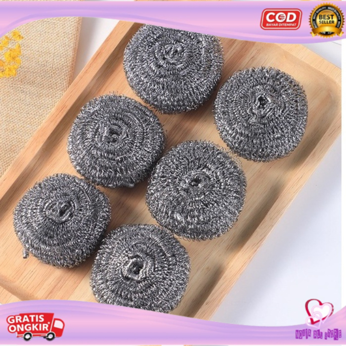 Easy TO CLEAN POT & WOK WASHING BRUSH WIRE BRUSH / COLORFUL SPONGE