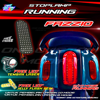 ใหม่ FAZZIO ไฟเบรกท้ายรถจักรยานยนต์ LED 8th 822nd 2023