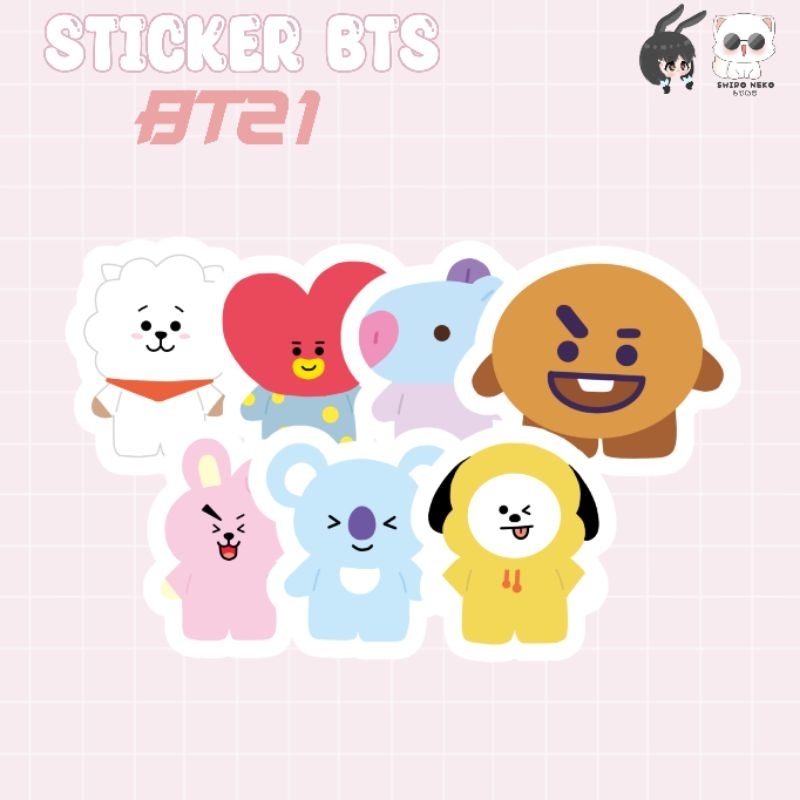 สติ๊กเกอร์ BTS BT21*