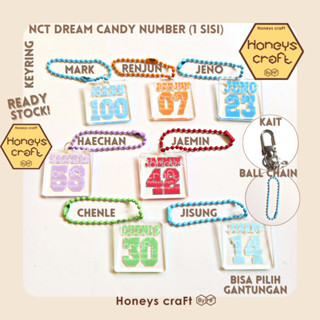 Honeys Craft - พวงกุญแจอะคริลิค รูป NCT Dream Candy Number 1 ด้าน สําหรับห้อยโทรศัพท์มือถือ