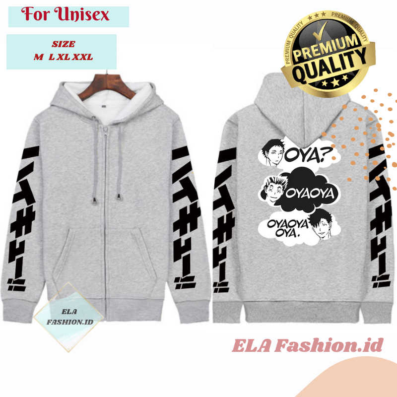 Haikyuu Suna Rintaro Kuroo Tetsurou Jacket - อะนิเมะการ์ตูนมังงะน่ารัก Unisex Zipper Hoodie