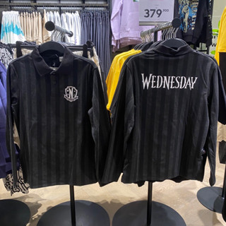 เสื้อยืด พิมพ์ลาย Wednesday x H&amp;M ของแท้ สําหรับผู้ชาย