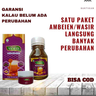 Viorid Obat Wasir Paling Ampuh Herbal Madu dan Kapsul Ambeien Luar Cepat pendarahan Original Stadium  2 3 4 Ambeyen