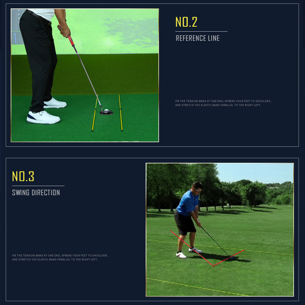 PGM Golf Alignment Stick Set Swing Path Trainer Practice Indicator Stick ราคา ถูกที่สุด ดีลบีเคเค แกลเลอรีภาพที่ 5