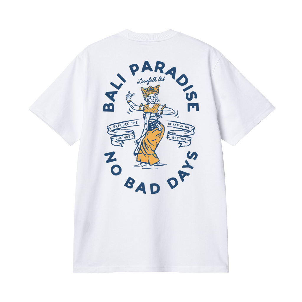 LIVEFOLK - เสื้อยืด Bali Paradise | ผ้าฝ้าย 20ส