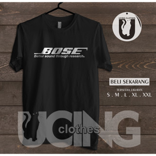 เสื้อยืด พิมพ์ลายโลโก้ Bose Audio Sound System Distro