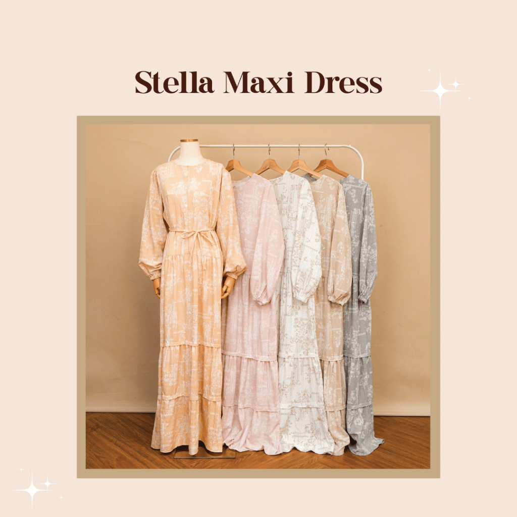 Harlow Kids - New Stella Maxi Dress For Nursing Friendly / Gamis / ชุดสตรี