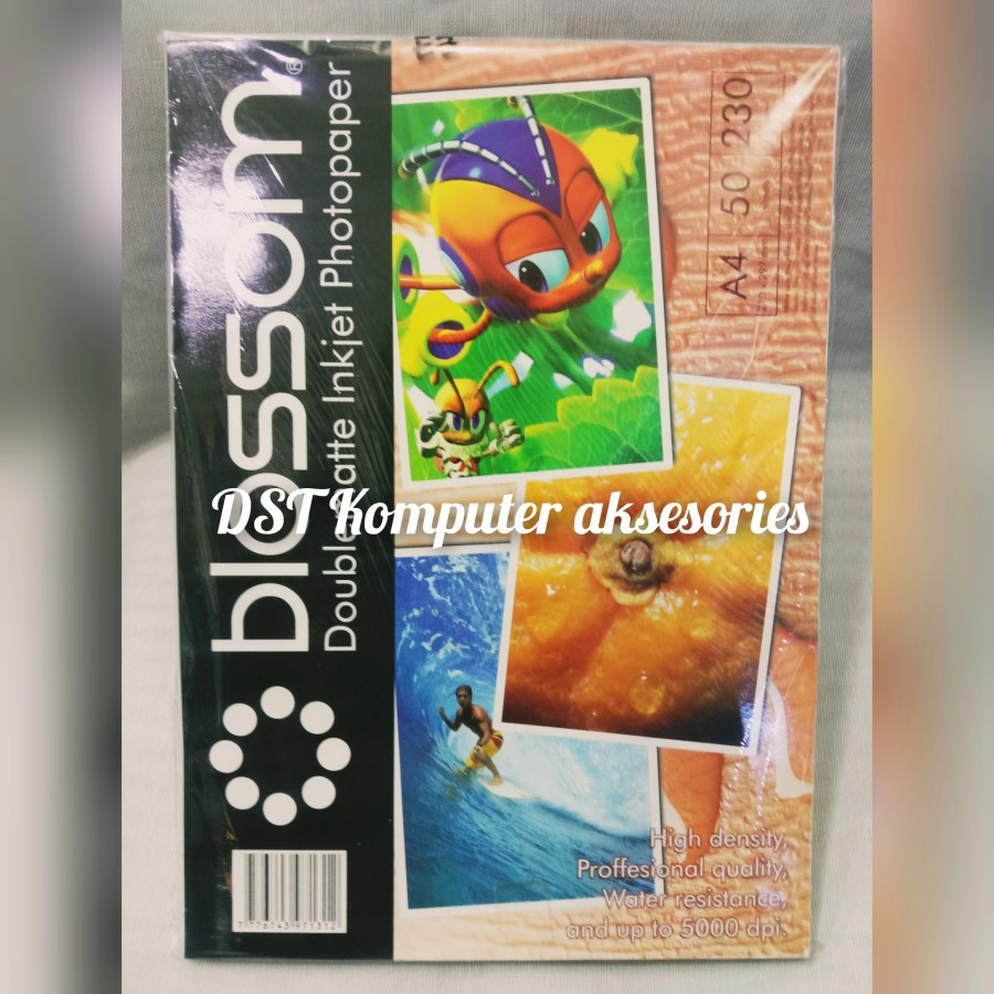 INKJET PAPER blossom กระดาษภาพถ่าย Doublematte A4