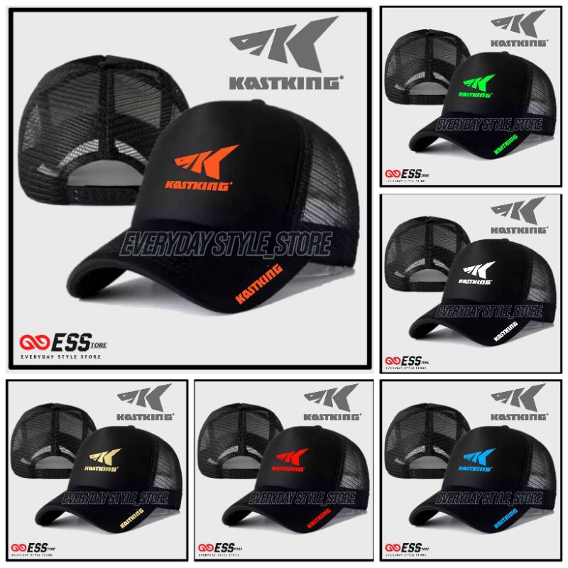 รถบรรทุกกลางแจ้ง NET HAT FISHING STYLE/NET TRUCKER HAT KASTKING LOGO - STORE ทุกวัน
