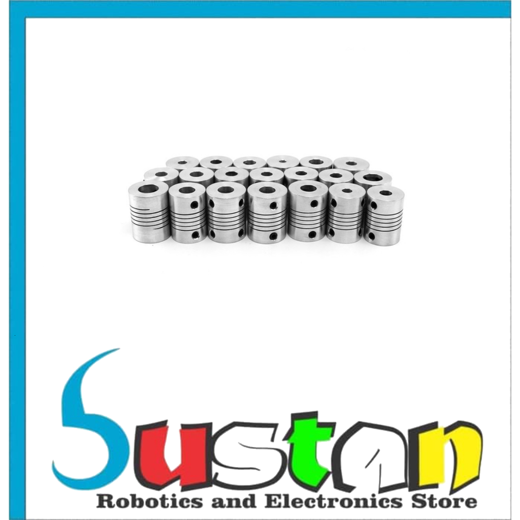 FLEXIBLE SHAFT D19L25 3X4 MM COUPLING CNC มอเตอร์ COUPLER 3 มม.ถึง 4 มม.