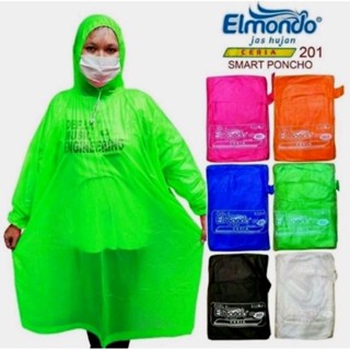 เสื้อกันฝน Elmondo Cheerful Poncho 201/UNISEX กันน้ํา สําหรับผู้ชาย และผู้หญิง