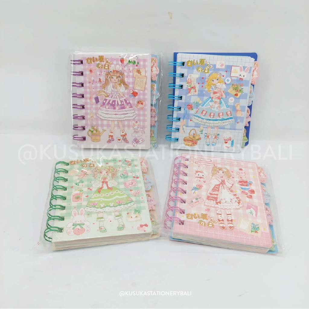 DIARY SPIRAL / โน๊ตบุ๊ค A6 ZH-A732-10 ANIME GIRL