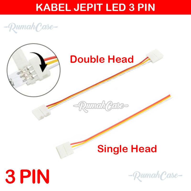 3 Pin LED strip clamp สาย WS2811 WS2812B RGB connector ws 2811 คลิป 60led/m 30led/m 10 มม.5v 12v 281