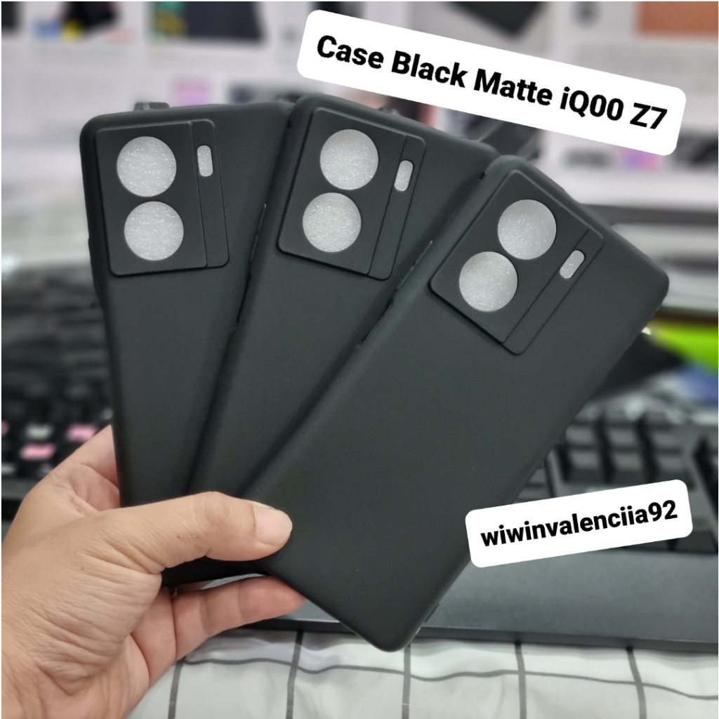 เคส สีดํา ORI Vivo IQOO Z7 Z10 Z9 / 11 12 / Neo 10 Softcase สีดํา Premium Sofcase Dark Case Soft Thi