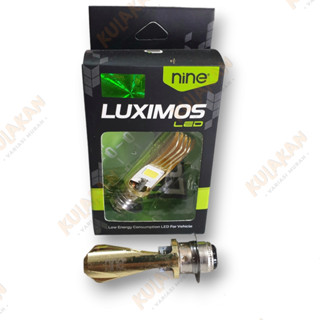 มอเตอร์ไฟหน้า Luximos Led H6 COB AC DC Matic Duck Beat Vario Old Mio Hi Low PnP White 9 Nine