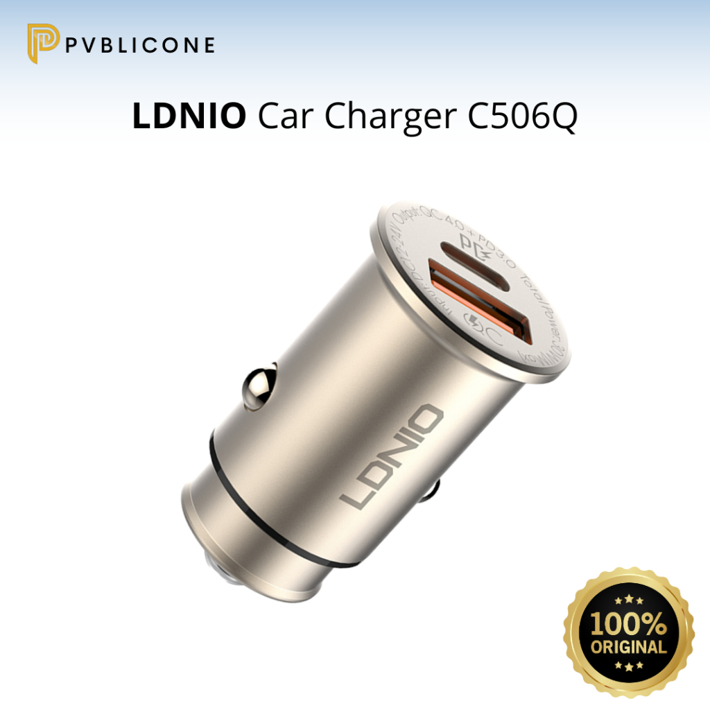 LDNIO Fast Charging Car Charger C506Q 30W QC 4.0 +PD 3.0 TYPE C