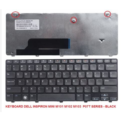 DELL M101 M101z M102 M102 M102Z M103Z Inspiron 1120 PO7T แป้นพิมพ์แล็ปท็อป
