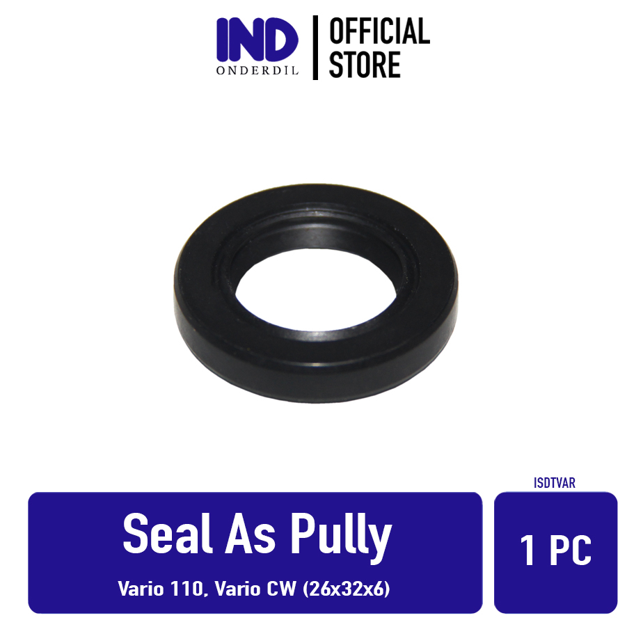 IND อะไหล่ซีล As Pully Drive Shaft-Oil Sil Pulley Puley Poly Vario & Beat & Scoopy & Spacy 20x32x6 2