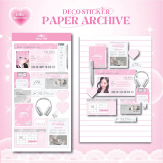 [littlenecron] สติกเกอร์กระดาษ ARCHIVE deco สําหรับติดตกแต่ง