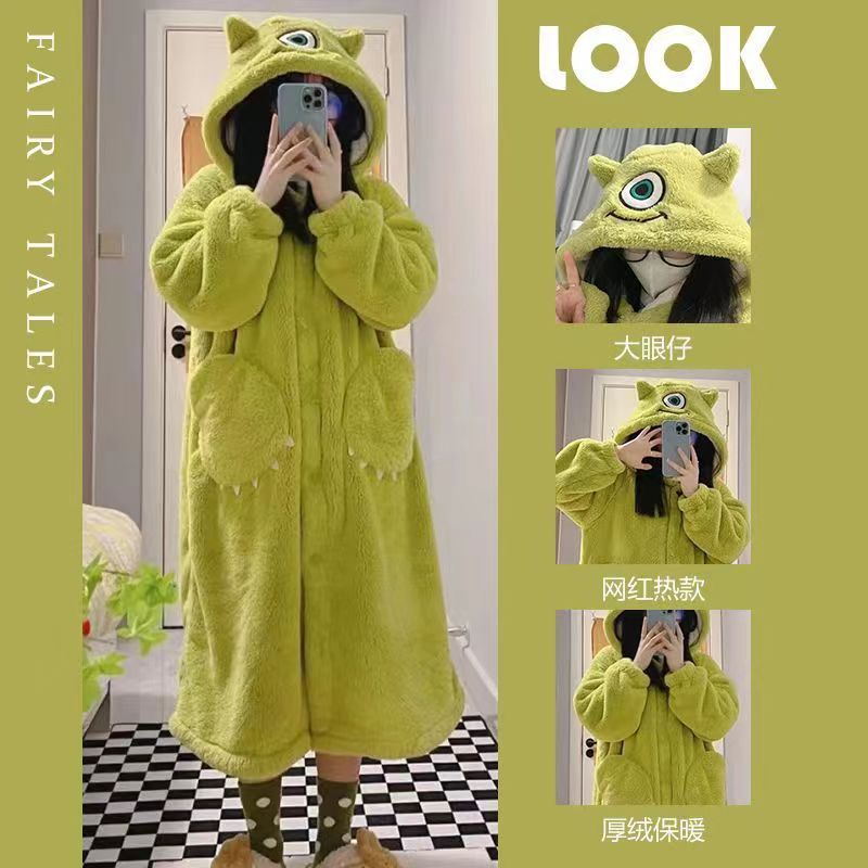 MIKE ONE EYE SULLEY SULLIVAN YUKATA ONESIE PAJAMA COSTUME ชุดรุ่น KIGURUMI คอสเพลย์ PARTY MONSTER UN