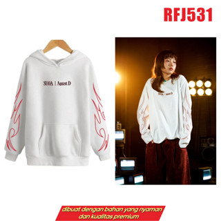 เสื้อกันหนาว มีฮู้ด ลาย Suga AgustD yoongi Tour RFJ531