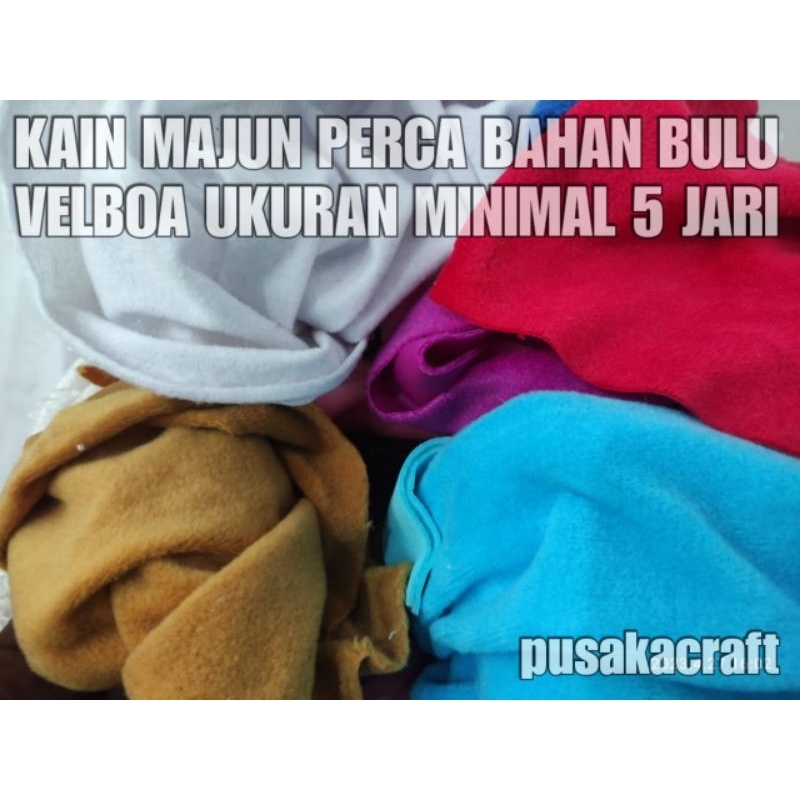 MAJUN ผ้า PERCA, VELBOA FUR MATERIAL, MIN SIZE 5 FINGERS