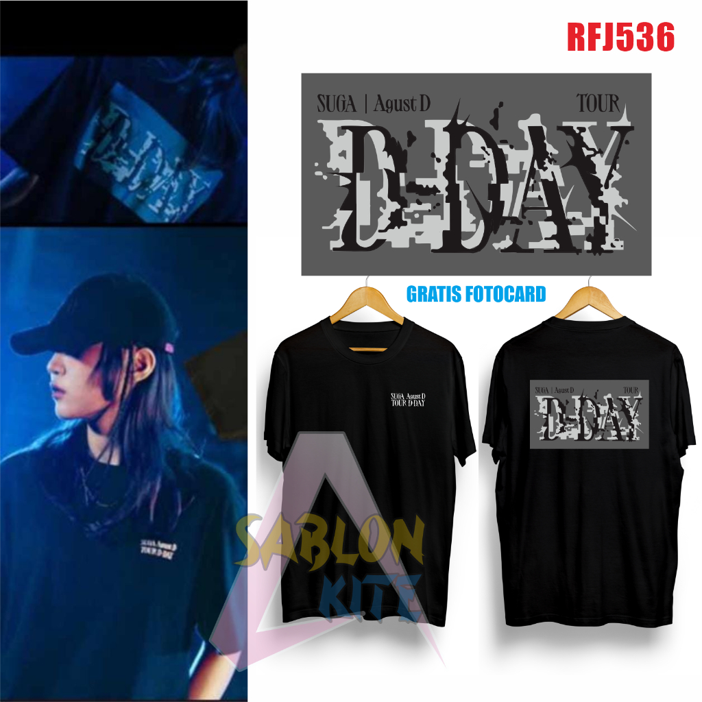 โฟโต้การ์ดฟรี! เสื้อยืด Suga Agust Dday tour box RFJ536