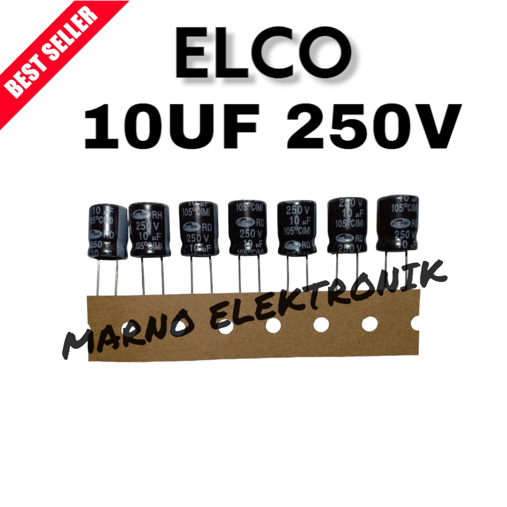 ELCO 10UF 250V 10 UF 250 V ต้นฉบับ