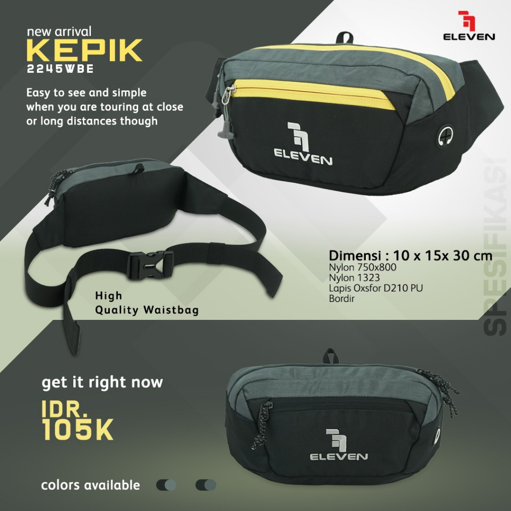 MENS WOMENS SLING BAG WAIST BAG KEPIK WAIST BAG