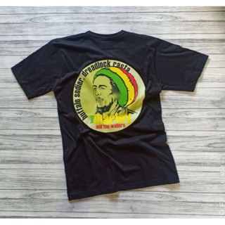 เสื้อยืด พิมพ์ลาย Bob Marley reggae jamaica rasta Music Dreadlocks miurah