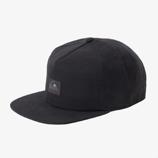 Quiksilver Dinkum Snapback หมวกยืดหยุ่น ล้างได้ สีดํา ของแท้