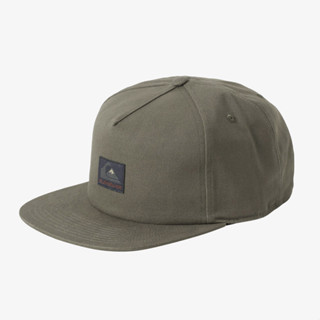 Quiksilver Dinkum Snapback หมวกยืดหยุ่น ล้างไทม์ สีเขียว ของแท้