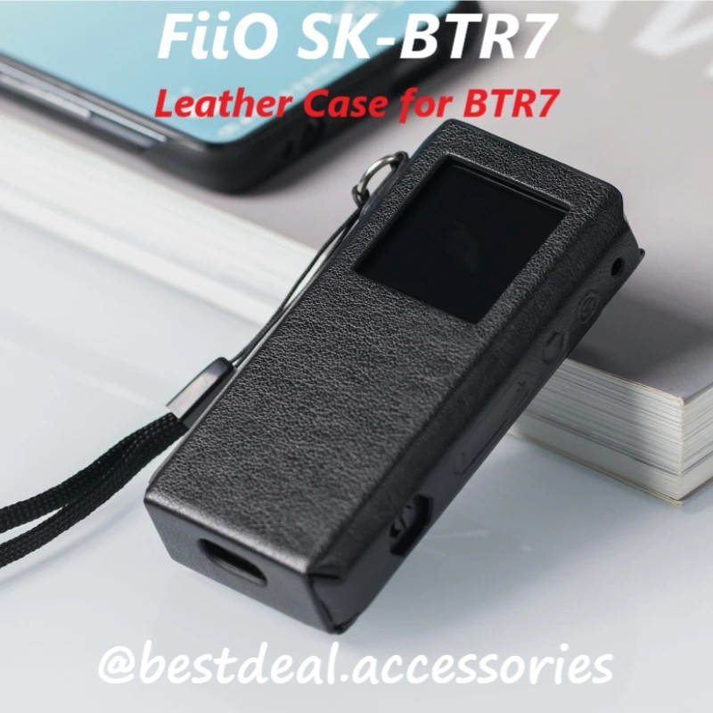 FiiO SK-BTR7 เคสหนังสําหรับ BTR 7 คลิปด้านหลังและเชือกเส้นเล็ก
