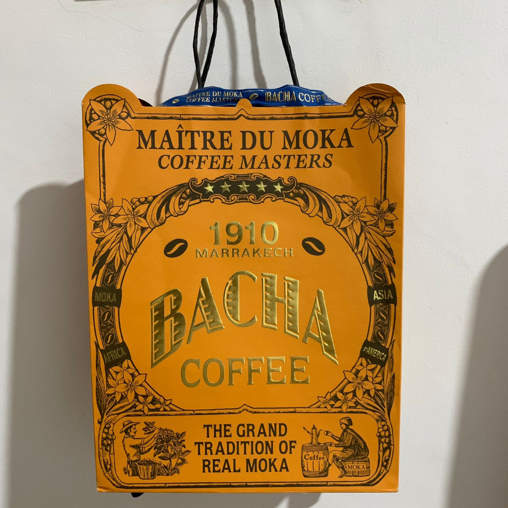 Bacha Coffee ถุงกระดาษแท้ + ริบบิ้น