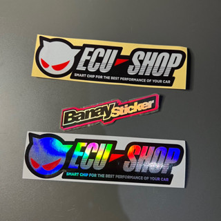 สติกเกอร์ ECU SHOP สําหรับติดตกแต่งรถยนต์