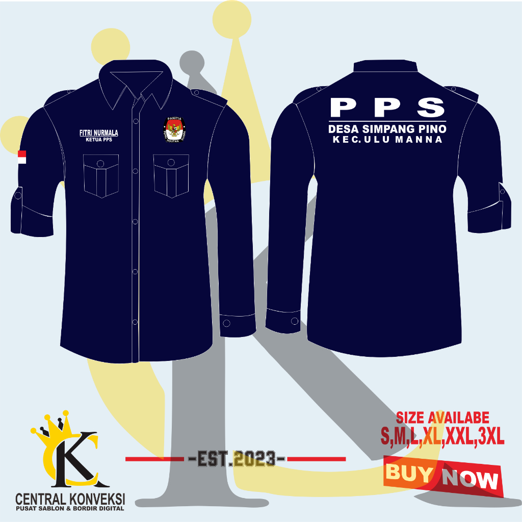 เสื้อ PPS KEMEJA / เสื้อ PPS SECRETARIAT / เสื้อ EMBROIDERED COSTUME / เสื้อ PPS COSTUME / เสื้อเชิ้