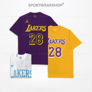 เสื้อยืดบาสเก็ตบอล พิมพ์ลาย Los Angeles La Lakers Rui Hachimura NBA สไตล์สปอร์ต สําหรับผู้ชาย และผู้หญิง