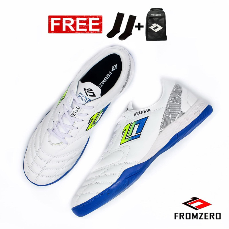 Fromzero - Fromzero Starkia Revolted IN White Blue Original รองเท้าฟุตซอล